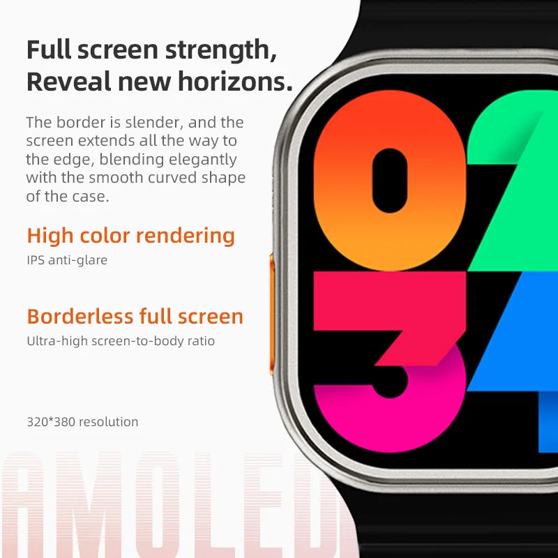 Relógio Smartwatch Ultra max tela Amoled
